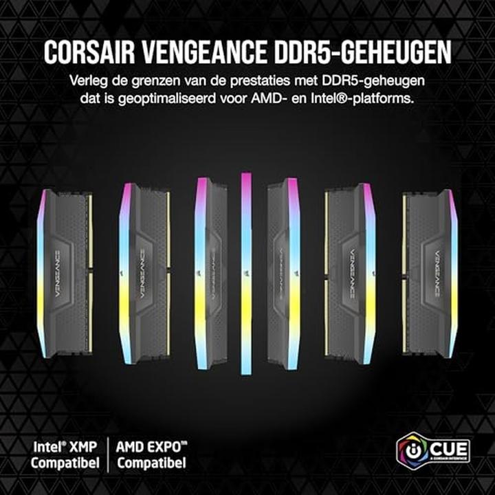 Immagine prodotto Corsair Vengeance RGB (2 x 48GB, 6000 MHz, RAM DDR5, U-DIMM)