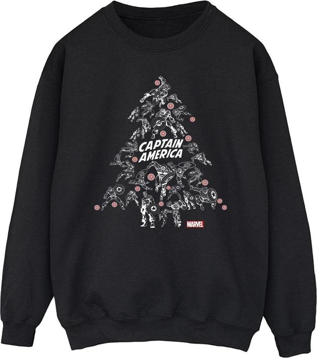 Immagine prodotto Captain America Christmas Tree Felpa Uomo (4XL)
