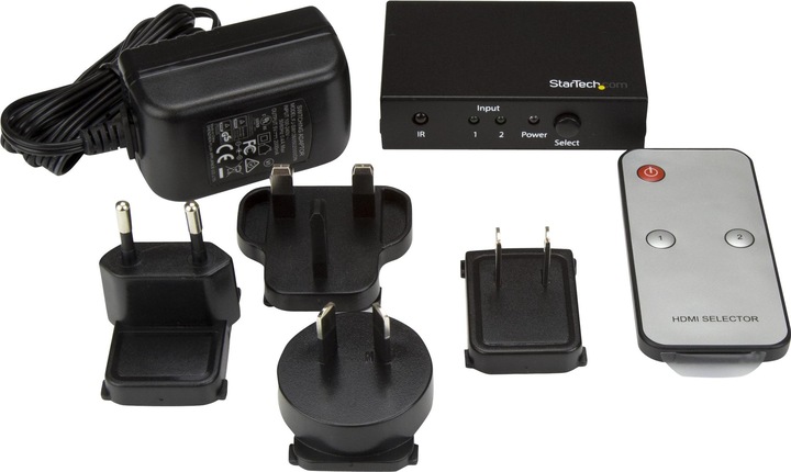 Productafbeelding StarTech 2-poorts HDMI schakelaar - 4K HDMI Switch Box - Ultra HD 4k 60Hz