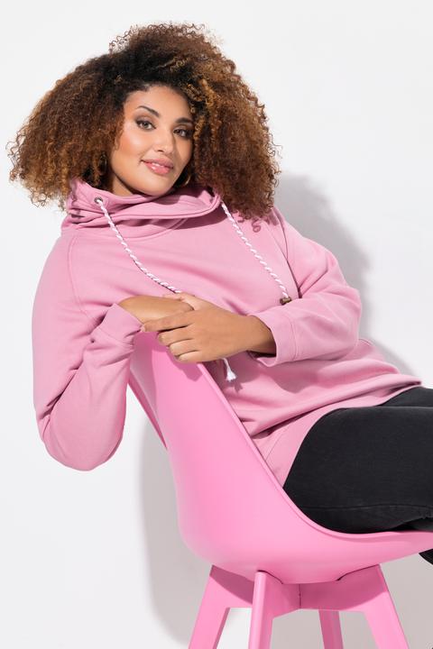 Produktbild Ulla Popken Sweatshirt, weiter Stehkragen, Taschen, Raglan-Langarm (54)