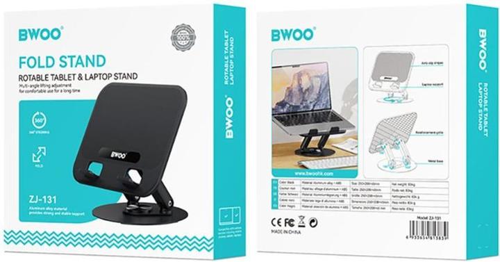 Image du produit Bwoo Rotable tablet and laptop aluminium fold stand