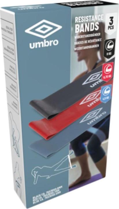 Produktbild Umbro Resistance Band 3 Stück (0.30 m, Mittel, Stark, Leicht)