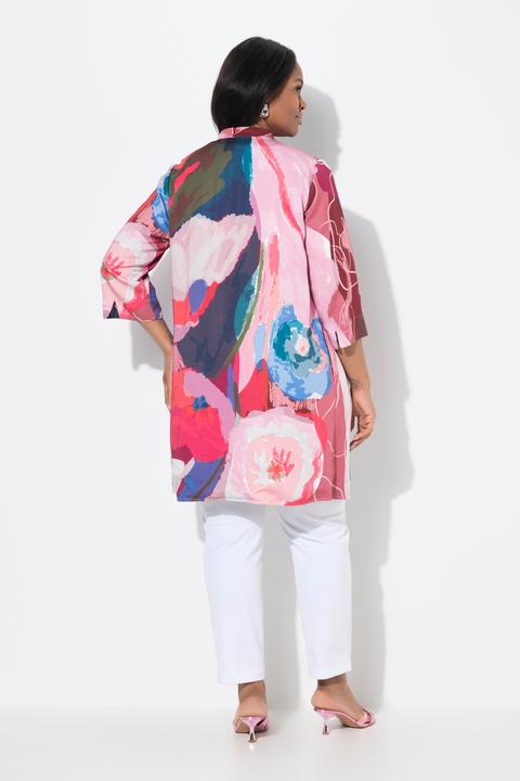 Image du produit Ulla Popken Veste réversible, veste ouverte, col montant, manches 3/4 (54)
