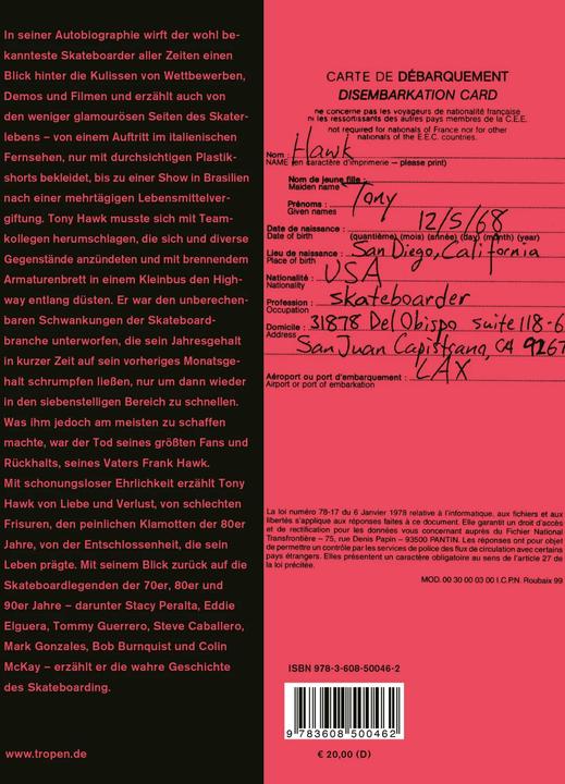 Produktbild Hawk: Beruf: Skateboarder (Deutsch, Tony Hawks, 2008)