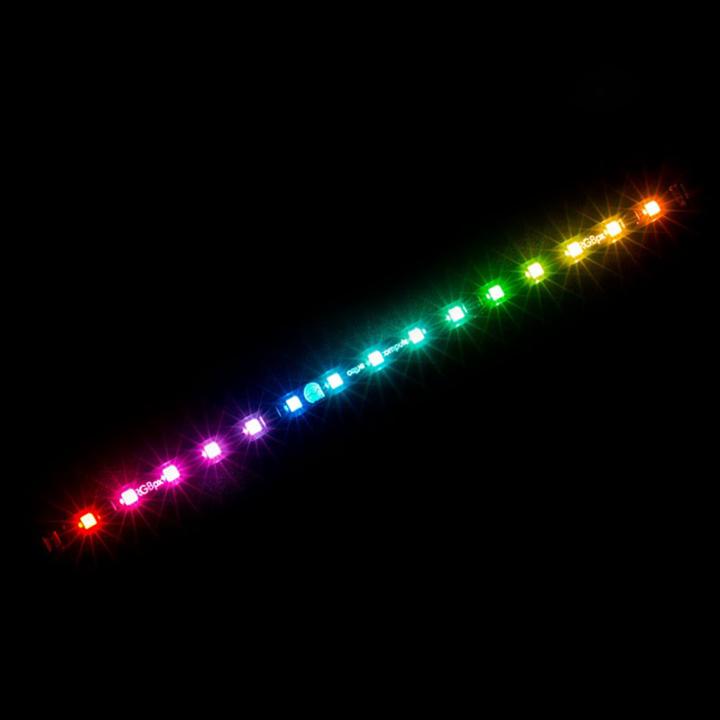 Actual product image Aqua Computer RGBpx LED strip 32cm, width 10mm, 15 addressable LEDs