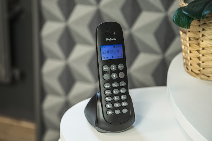 Produktbild Profoon DECT-Telefon PDX-1100 mit 1 Mobilteil, schwarz