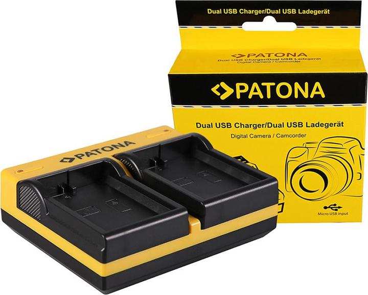 Image du produit Patona Chargeur double pour Nikon EN-EL14 CoolPix D3100 D3200 D5100 D5200 P7000 P7100 P7700 avec Micro