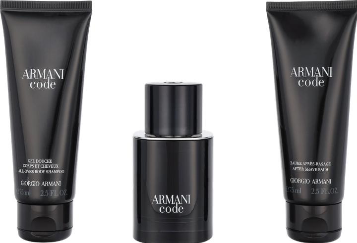 Produktbild Giorgio Armani Code Homme Set Eau de Toilette 50ml + Duschgel 50ml + After Shave Balm 75ml (Parfum Set)