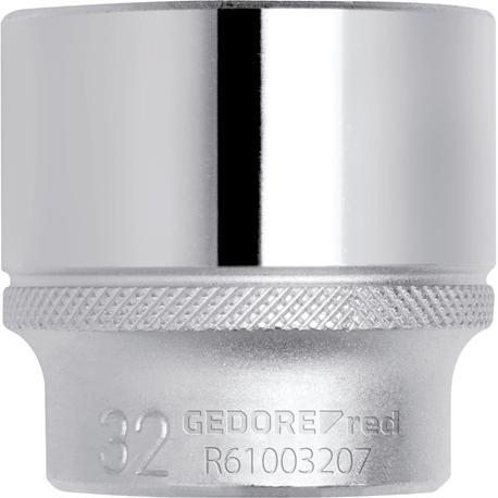 Gedore Red, Steckschlüssel + Stecknuss, red R61001206 Steckschlüsseleinsatz 1/2" 6-kant 12 mm Länge 38 mm (12 mm)