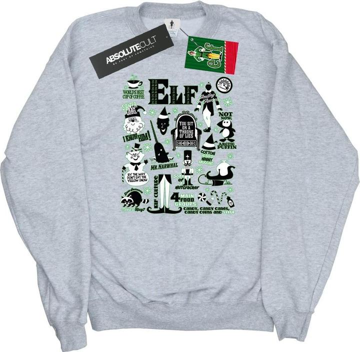 Produktbild Elf Infographic Poster Sweatshirt (XL)