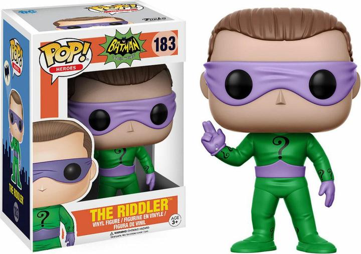 Produktbild Funko DC 1966 TV Series POP! Heroes The Riddler Vinyl Figure #183 (Wearing Mask, Regular Version)