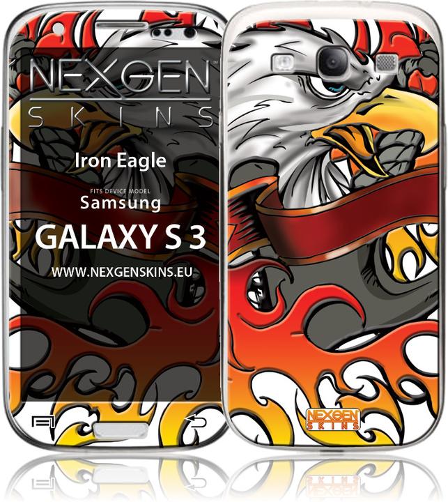Immagine prodotto Skins NexGen NexGen - 3D Samsung GALAXY S III (Lygintuvas Eagle Universalus 3D) (Apple iPhone 11 Pro)