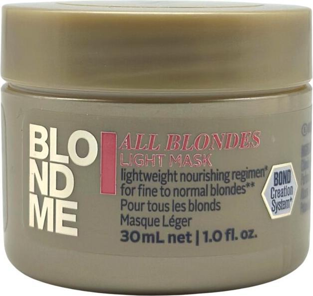 Actual product image Schwarzkopf BlondMe All Blondes Light Mask 30 ml (30 ml)
