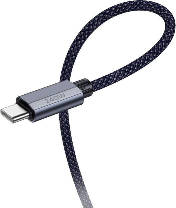 Actual product image Hoco USB-C to USB-C U134, 240W, 1.8m, Grey (1.80 m, 240 W)