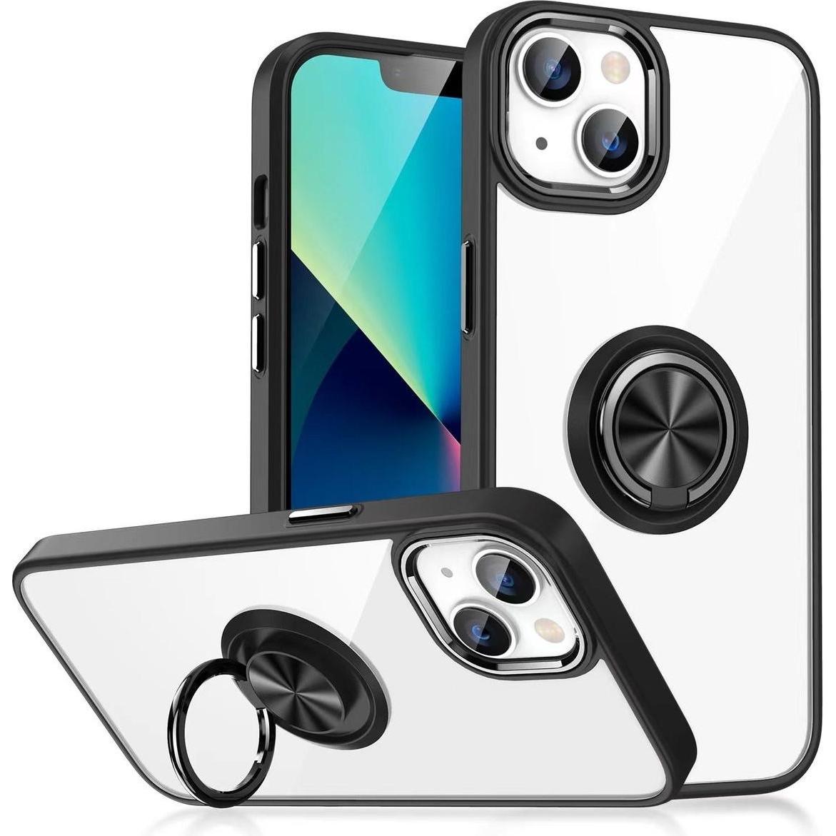 König Design Schutz Handy Hülle für Apple iPhone 15 Case Cover Ring Halter Bumper Etuis Neu (Apple iPhone 15), Smartphon...