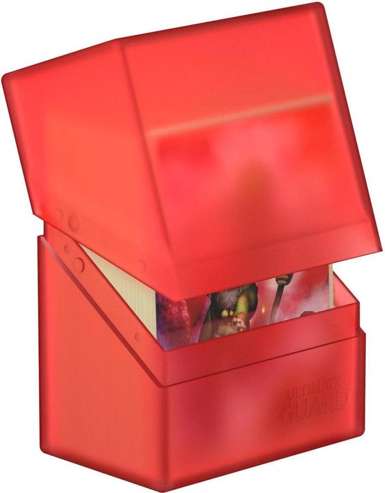 Actual product image Ultimate Guard Card Box Boulder Deck Case Standard Size 60+ Ruby