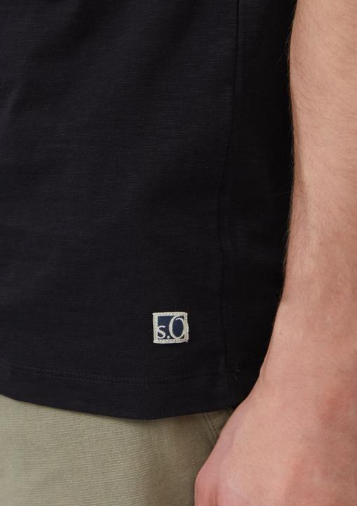 Produktbild S.Oliver T-Shirt Flammgarn-T-Shirt mit Brusttasche und offenen Kanten (XXL)