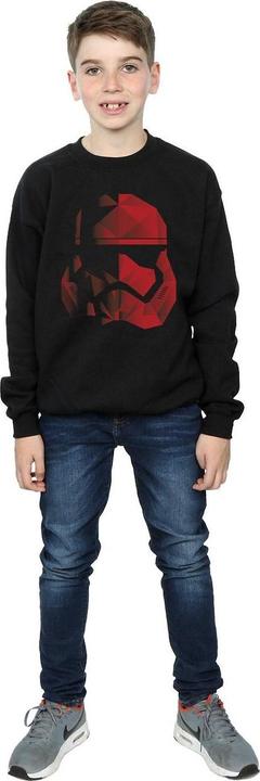 Produktbild Star Wars The Last Jedi Stormtrooper Red Cubist Helmet Sweatshirt Jungen (140, 146)