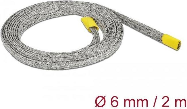 Produktbild Delock Kabelschlauch zur EMV Abschirmung 2 m x 6 mm Grau (Kabelschlauch, 200 cm)