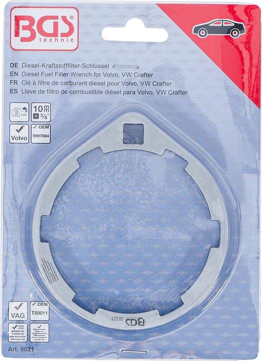 Actual product image BGS Diesel fuel filter key