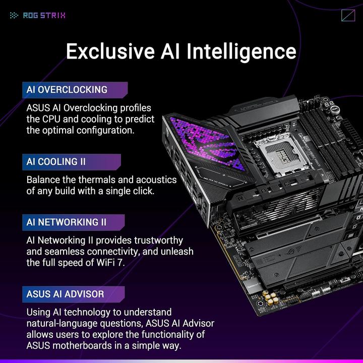 Productafbeelding ASUS ROG STRIX Z890-E GAMING WIFI (LGA 1851, Intel Z890, ATX)