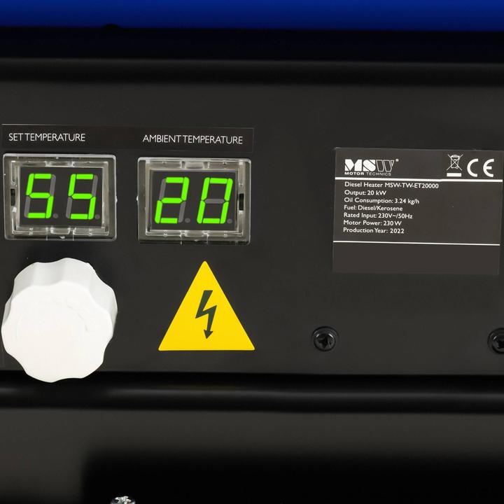 Actual product image MSW Diesel Heater - 20000 W - 20 l (20000 W)