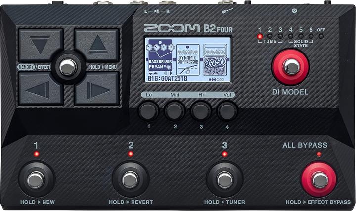 Zoom B2 FOUR (EU) Bass Multi-Effects Pedal (Bass)