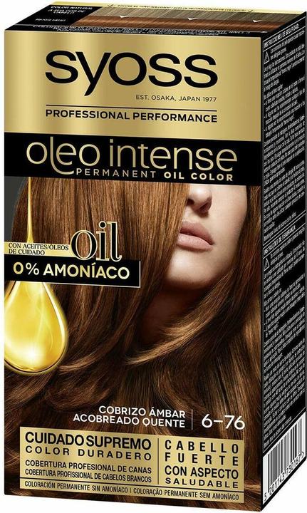 Actual product image Syoss OLIO INTENSE ink sin amoniaco #6.76-cobrizo ambar 5 pz (Cobrizo ambar)