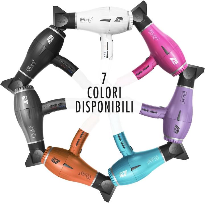 Actual product image Parlux Ethos Professional Digital Hair Dryer Made in Italy Titanium Color (2300 W)