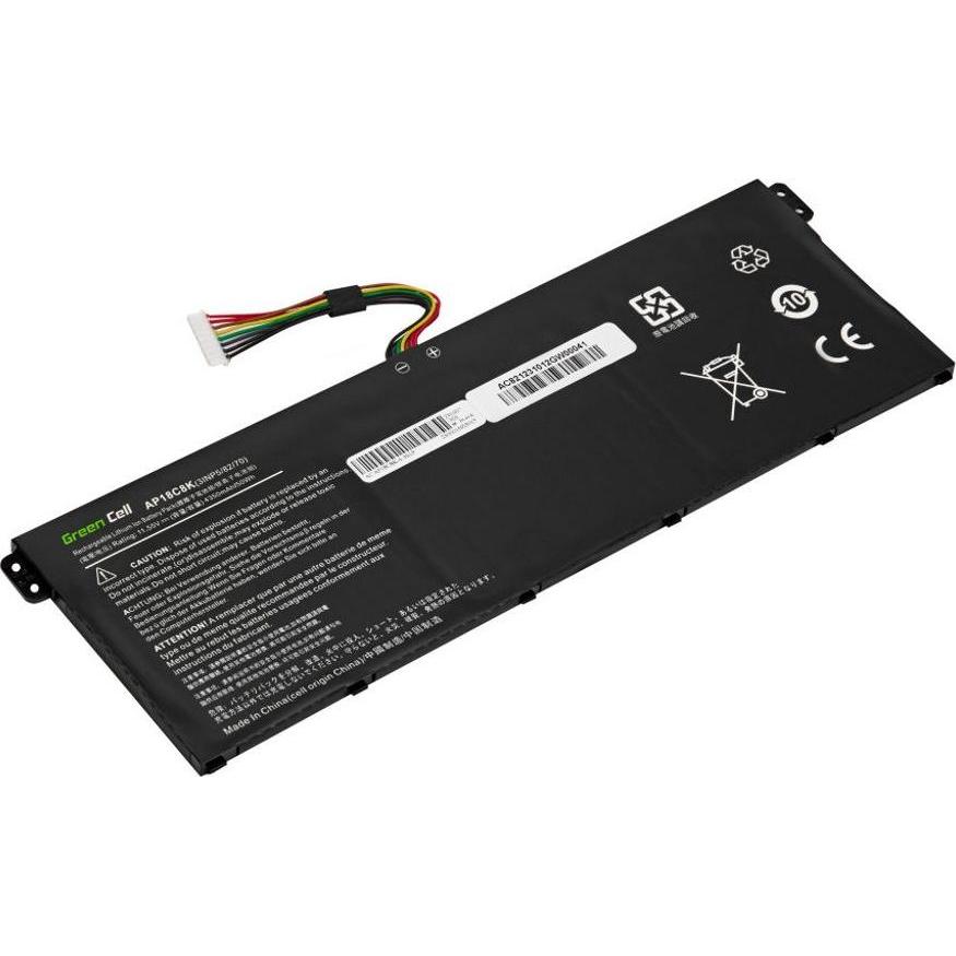 Thumbnail - ASUS GREENCELL AS70 Battery C21N1347 (3 Zellen, 4350 mAh), Notebook Akku, Schwarz