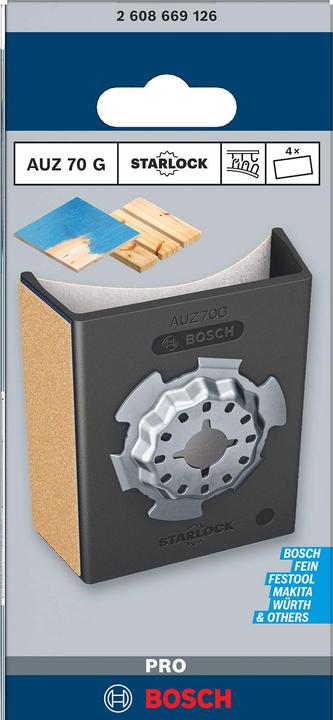 Immagine prodotto Bosch Professional Zubehör PRO AUZ 70 G Accessori per utensili multifunzione, 70 x 65 mm