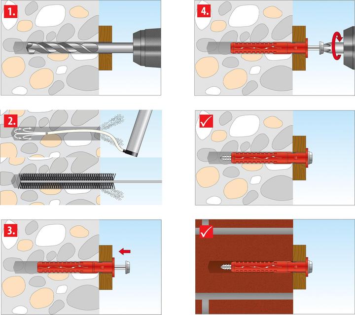 Immagine prodotto Tox Ancoraggio per telaio Fassad Fassad KB 10 x 180 mm (25 pz.)