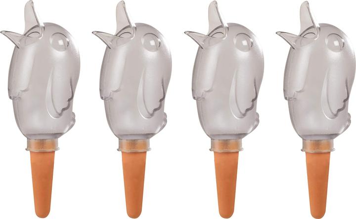 Scheurich 4er-Set Bewässerungskugel 220ml Transparent Wasserspender Bördy M (Klar) Wasserspeicher (Boules d'arrosage)