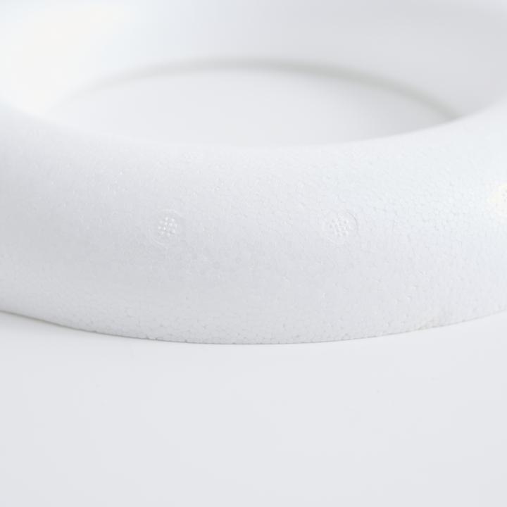 Actual product image VBS Polystyrene ring flat, white Ø approx. 25cm