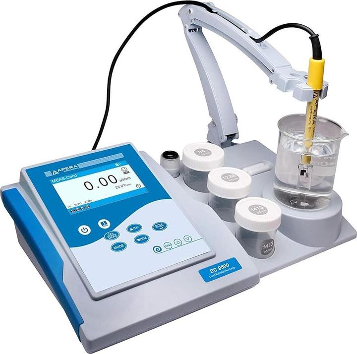 Actual product image Apera Instruments EC9500 Benchtop Conductivity TDS Salinity Resistivity Meter Kit (Conductivity measuring instrument)