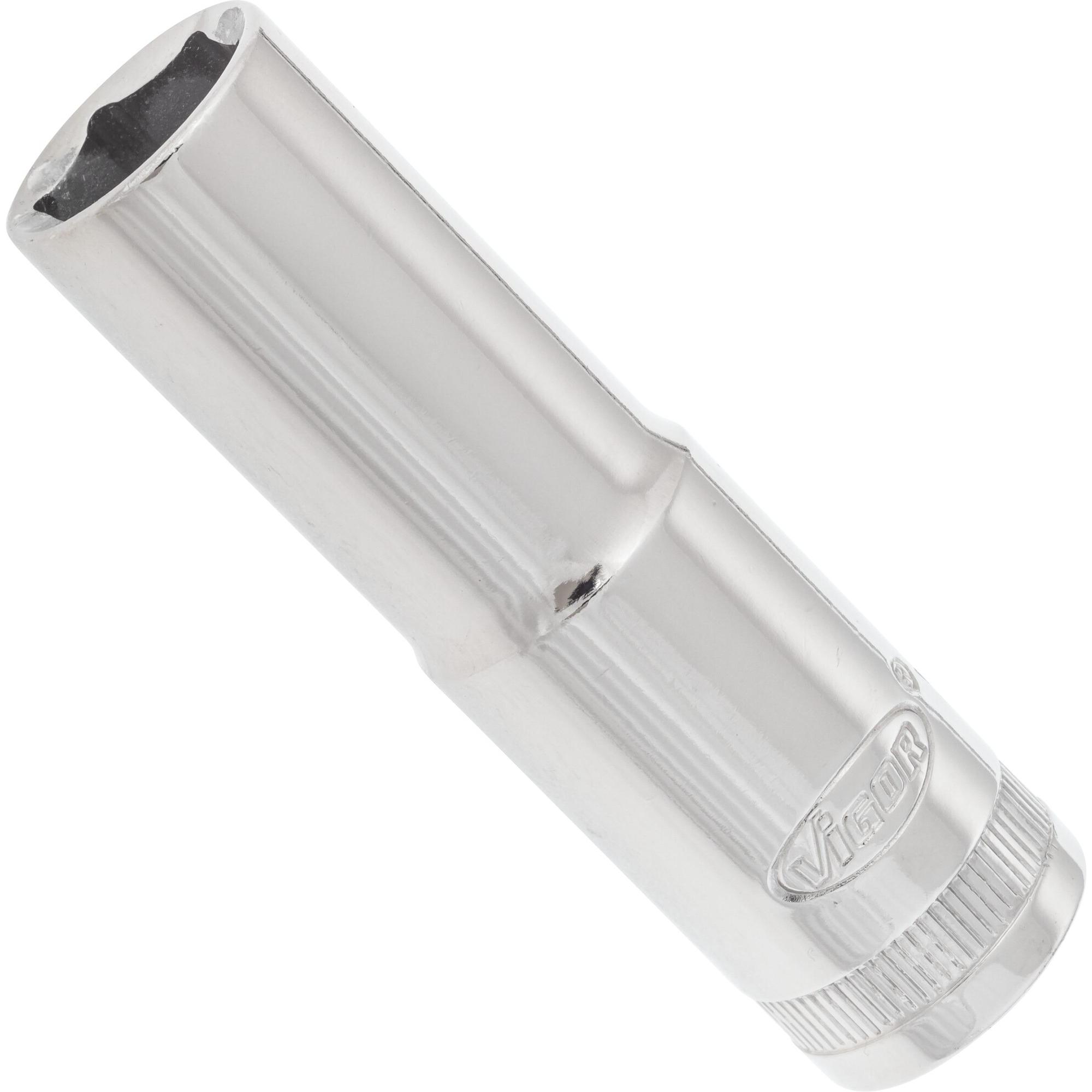 Vigor, Steckschlüssel + Stecknuss, STECKSCHLÜSSEL-EINSATZ 1/2" SW 14 LANG (14 mm)