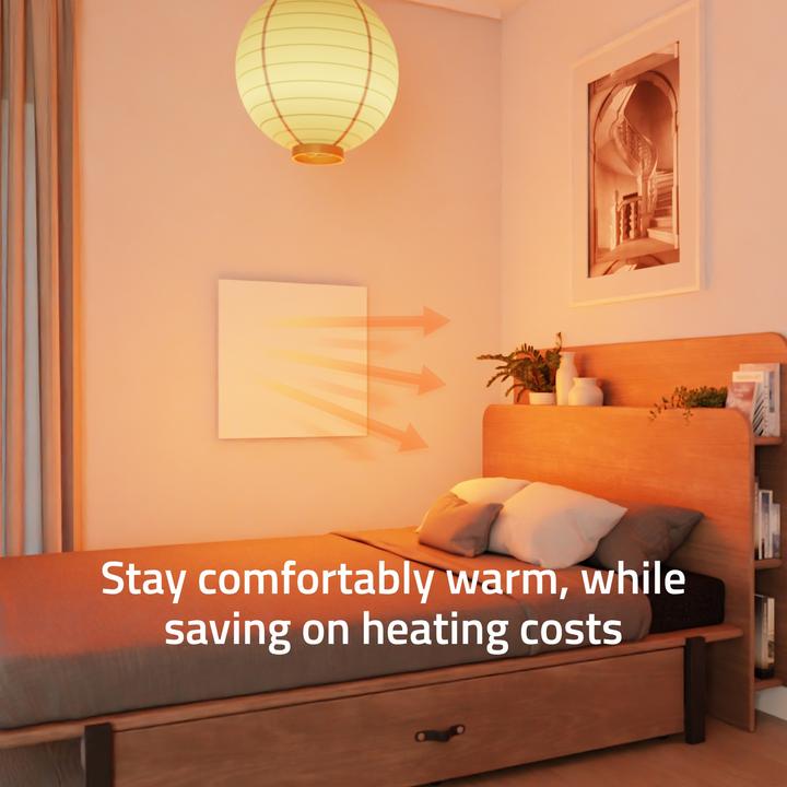 Actual product image Hombli Smart IR Glass Heatpanel 400w