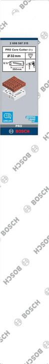 Image du produit Bosch Professional Zubehör PRO Core Cutter dry, 32 x 350 mm, G 1/2 pouce (32 mm)