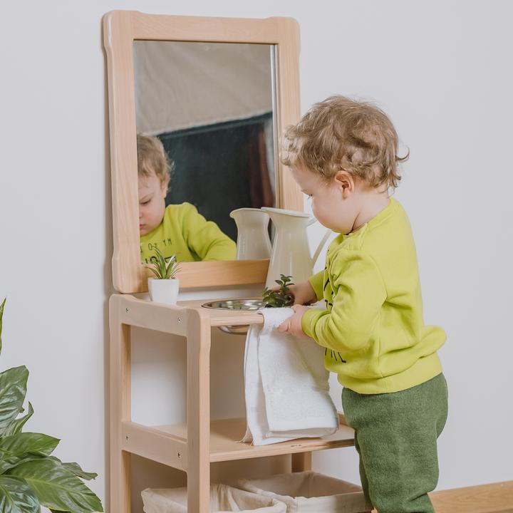 Actual product image Wood & luck Avec miroir pour enfants