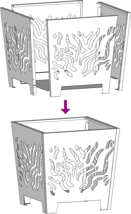 Acciaio resistente alle intemperie/marrone, Marrone
