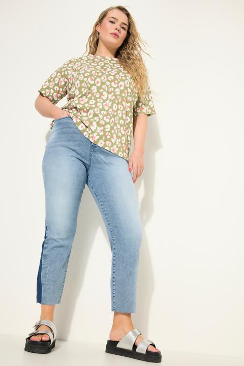 Image du produit Studio Untold Jean mom taille haute avec gousset latéral. Jambes larges et 5 poches (42)