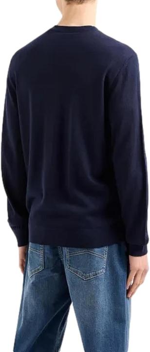 Produktbild Armani Exchange Heren Essential, Crewneck, Logo Lettering, pullover sweater, Donkerblauw, S (S)