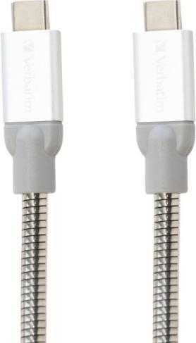 Produktbild Verbatim Sync & Charge Stainless Steel USB-C (0.30 m, USB 3.2 Gen 2)