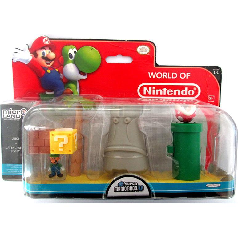 Jakks Pacific Micro Figure Nintendo Playset Luigi