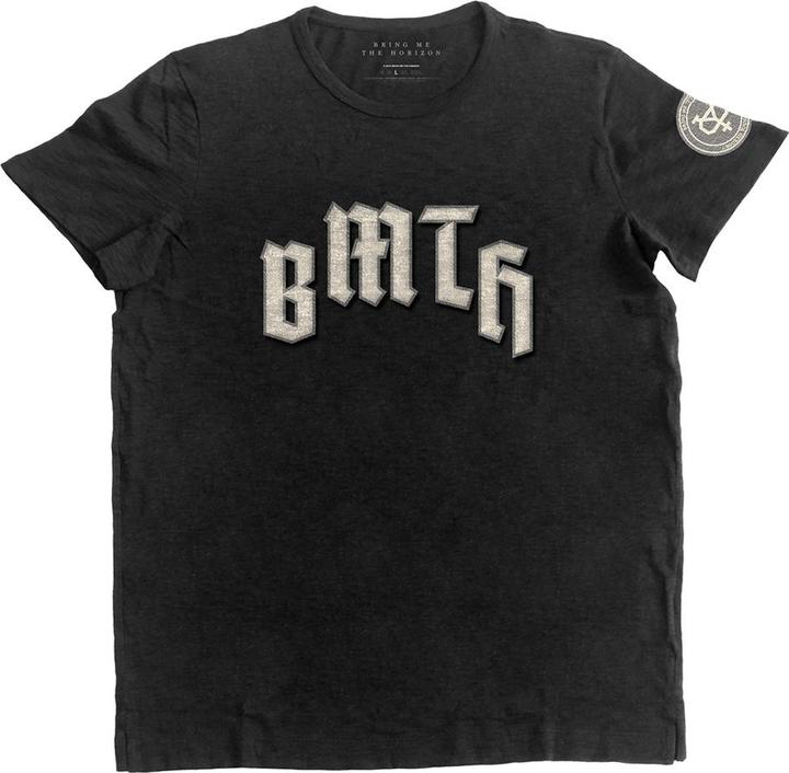 Immagine prodotto Bring Me The Horizon Maglietta in cotone Crooked Young Appliqué Unisex Adulto (XL)