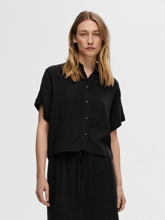 Produktbild Selected Cropped Kurzarmhemd (36)