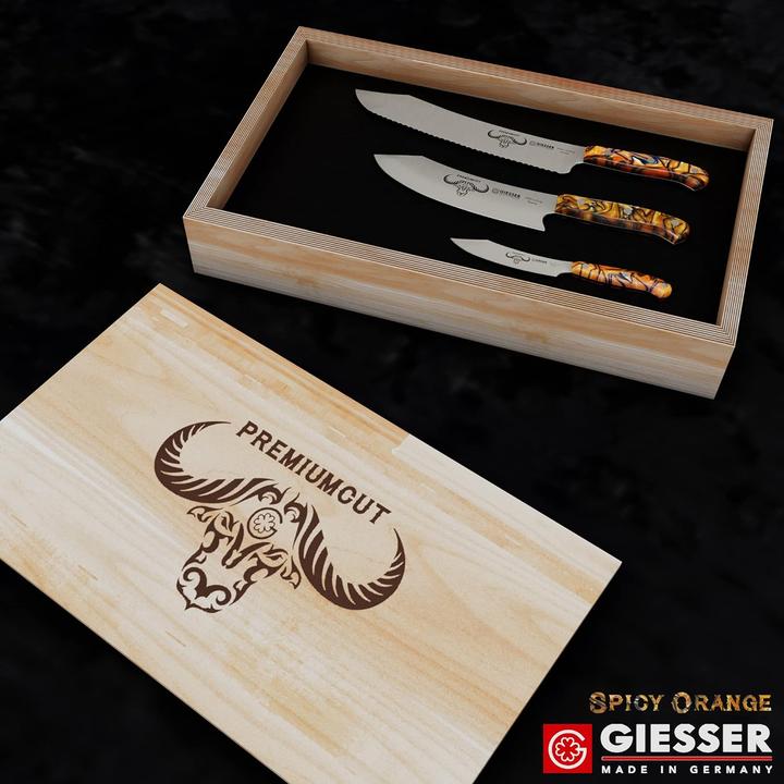 Produktbild Giesser PremiumCut Messerset 3teilig Orange (25 cm)