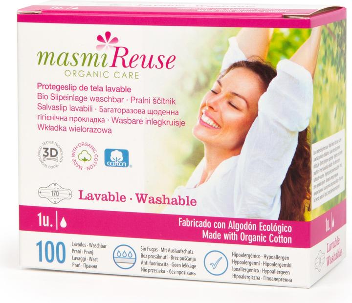 Produktbild Masmi Bio Slipeinlagen Waschbar - Reuse (Slipeinlagen)