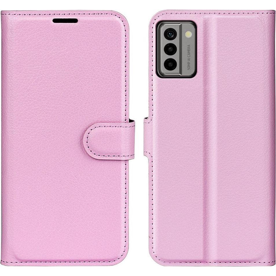 Cover-Discount Nokia G22 - Leder Etui Hülle rosa (Nokia G22), Smartphone Hülle, Rosa