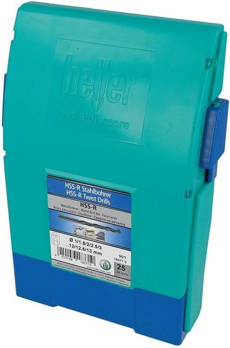 Actual product image Heller HSS metal twist drill bit set 25 (1 mm - 13 mm)